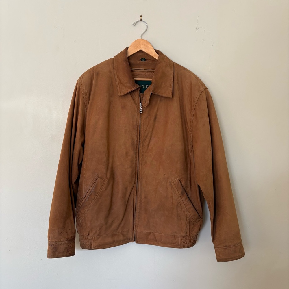 Danier Distressed Western Workwear Suede Jacket L